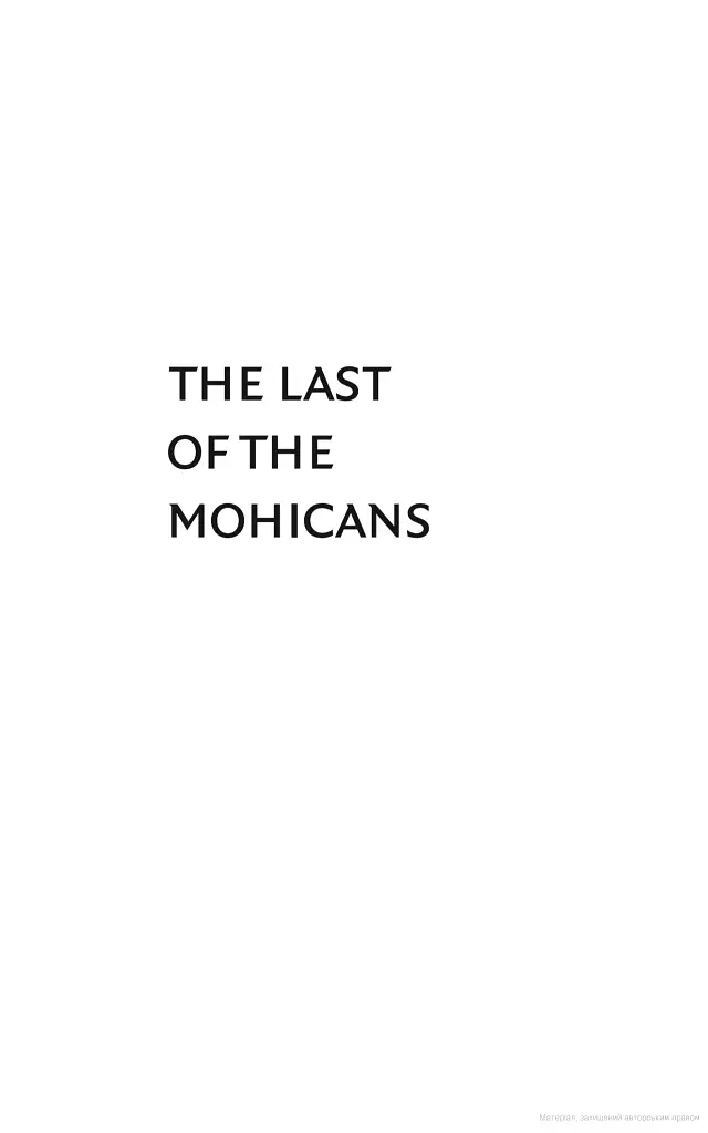 The Last of the Mohicans - фото 5