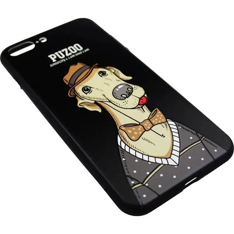 Чохол-накладка PUZOO Artdog Phone iPhone 7 Plus/8 Plus Black Bean - фото 3