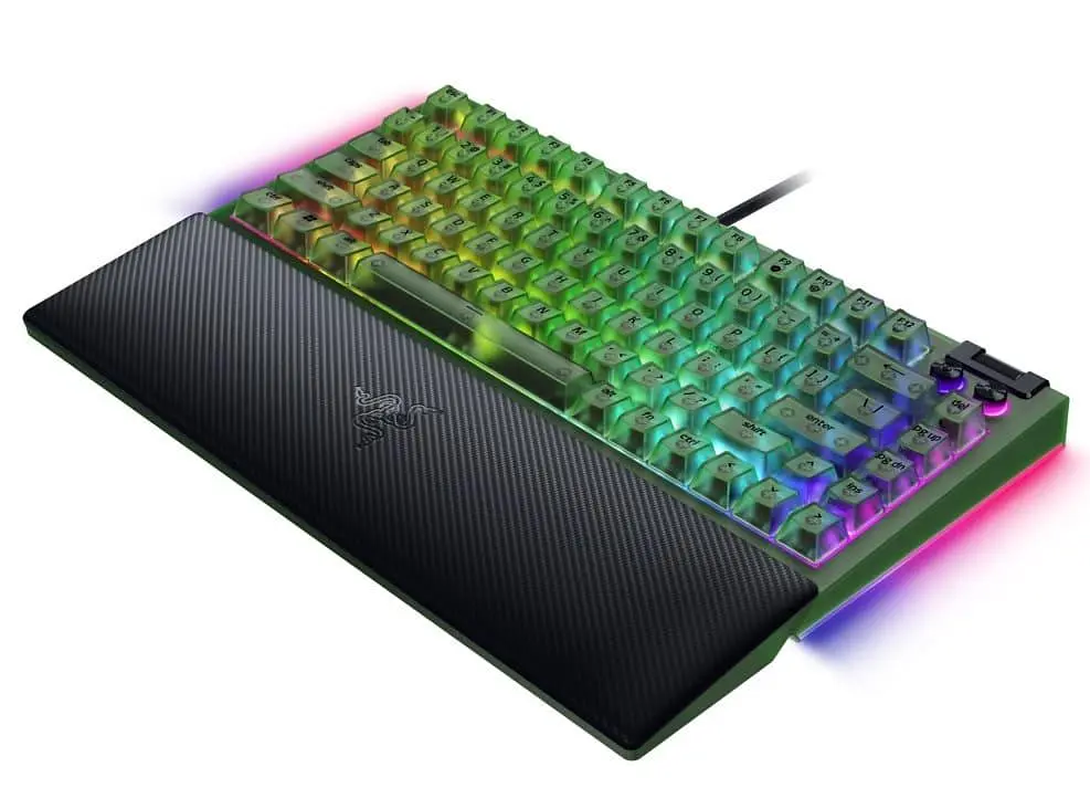 Клавиатура Razer BlackWidow V4 75% Compact Phantom Green (RZ03-05003300-R3M1) - фото 4