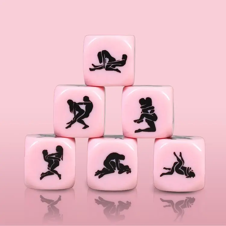 Ігровий кубик для сексу Secret Play Straight Kamasutra Die, 1 шт (рожевий) - фото 4