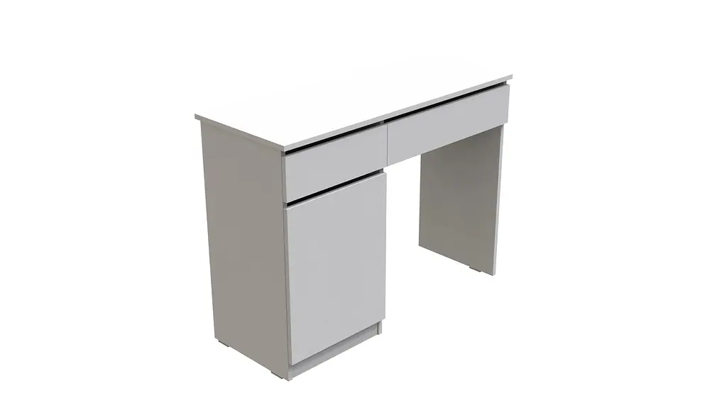 Стіл комп'ютерний Віто Ferrum-decor 750x1000x400 ДСП Біле 16 мм (FRD-104818) - фото 2
