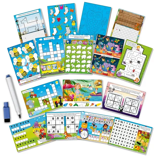Гра з маркером Vladi Toys Зебра Пиши і витирай Високий рівень, укр. мова (VT5010-06) - фото 3