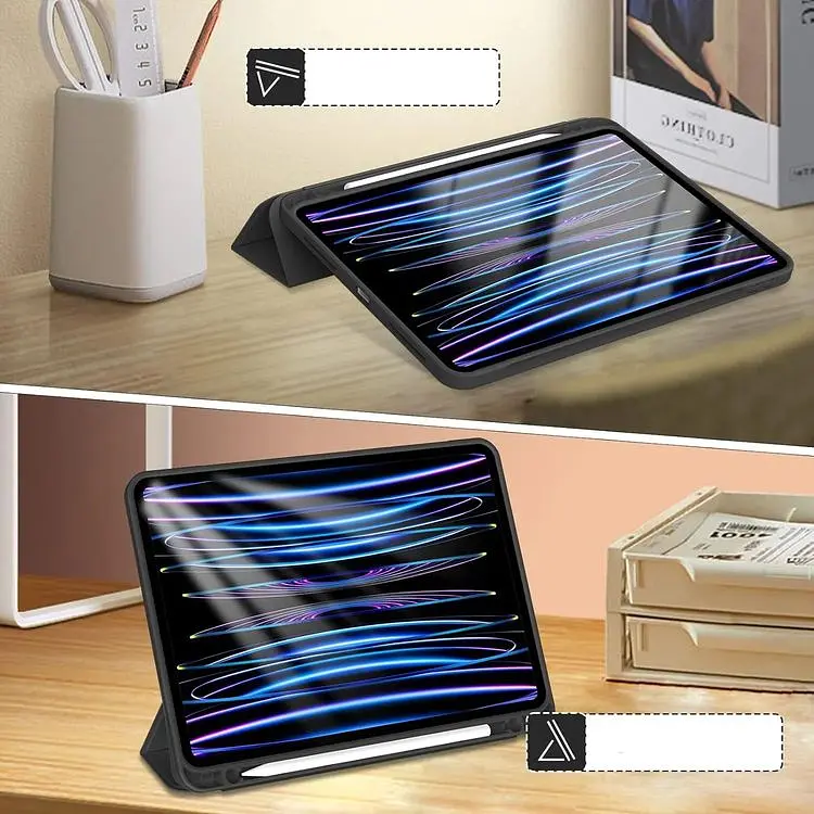 Чехол-книжка BeCover Tri Fold Soft TPU с креплением Apple Pencil для Apple iPad Pro 11 2020/2021/2022 Black (711109) - фото 10