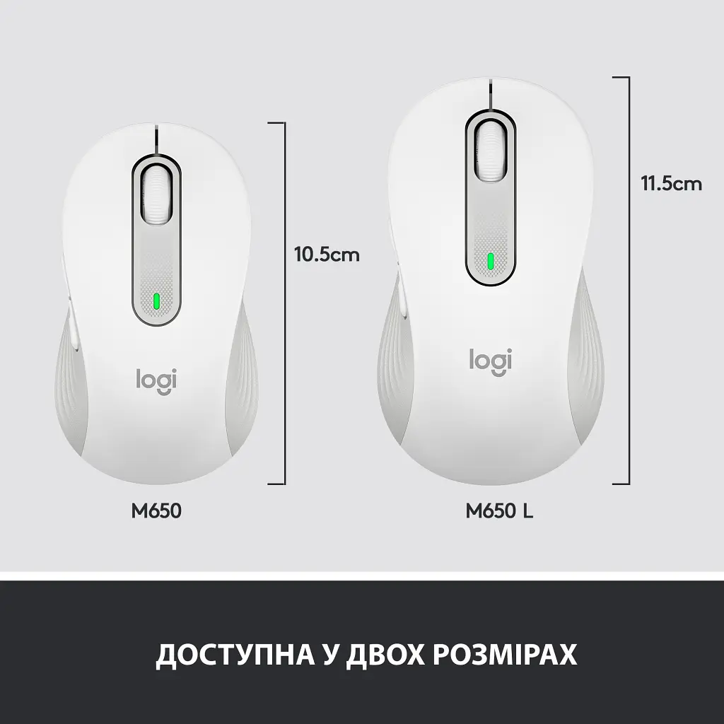Мишка Logitech Signature M650 L Wireless Off-White (910-006238) - фото 8