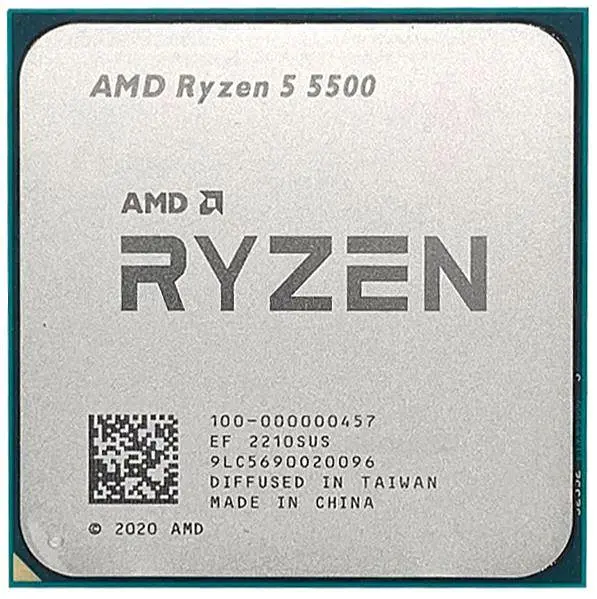 Процесор AMD Ryzen 5 5500 (100-000000457) (Socket AM4, 12T, 4.2 ГГц, Tray) Б/в