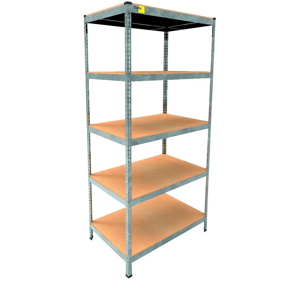Металлический стеллаж Emby Light Series (размер 2100х900x600мм) 5 полок ДСП до 100кг Оцинкованный - фото 3