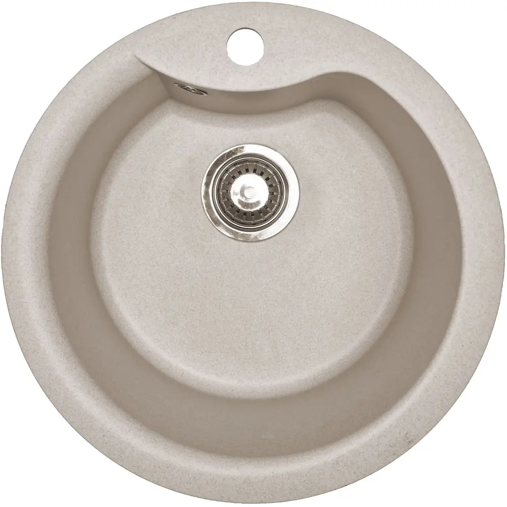 Кухонна мийка Adamant WAVE avena d 485x210 мм, без крила d 48 - фото 3