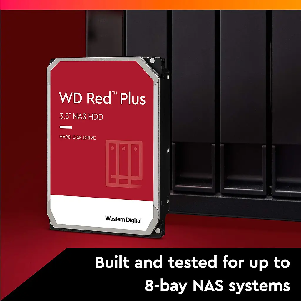 Жорсткий диск WD 6TB 3.5" 5400 256MB SATA Red Plus NAS - фото 3