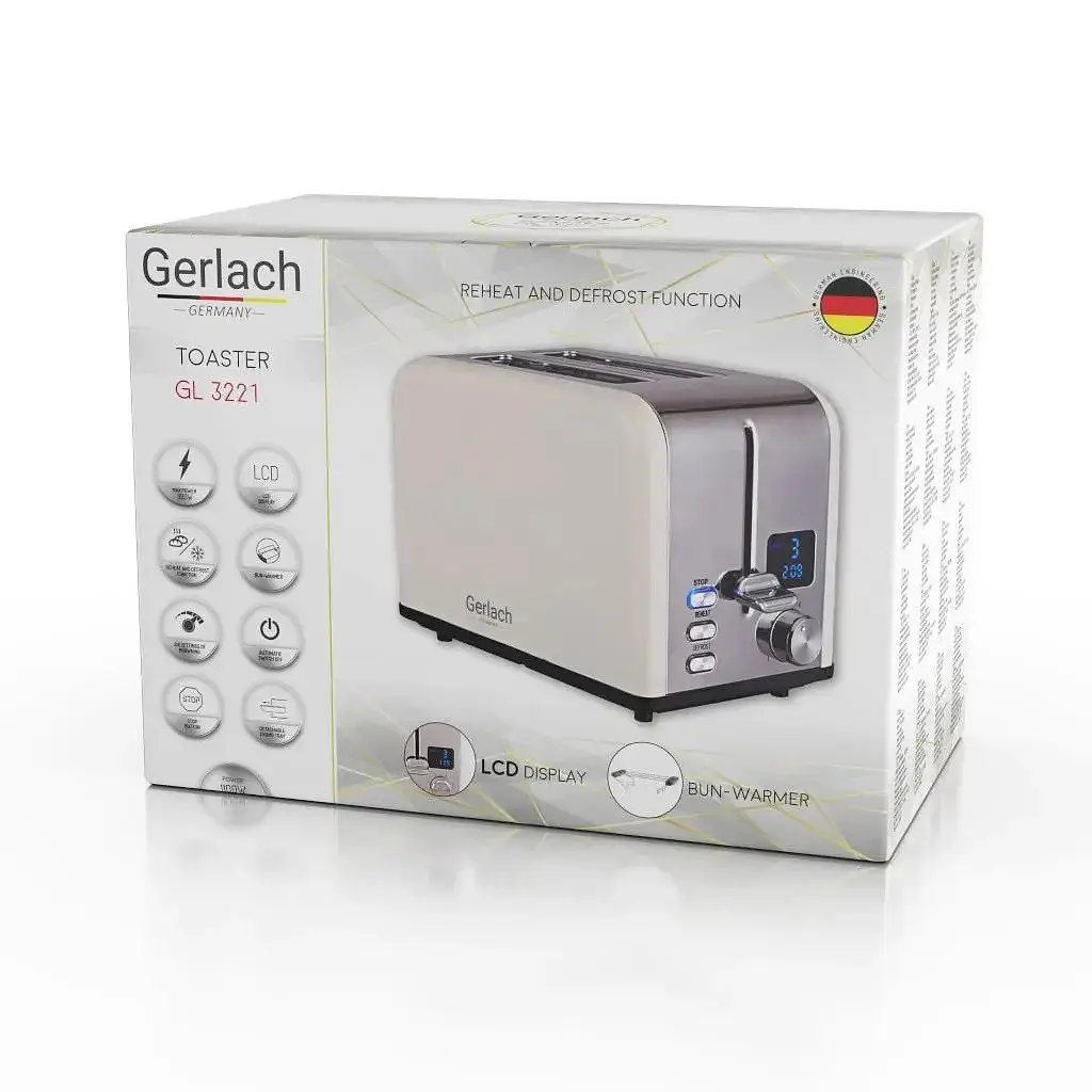 Тостер Gerlach GL 3221 cream - фото 9