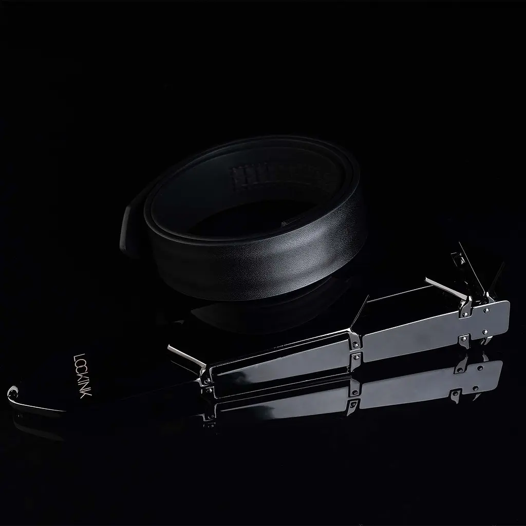 Регульована шльопалка LOCKINK Adjustable Slapper for Impact Play, чорна, натуральна шкіра - фото 6