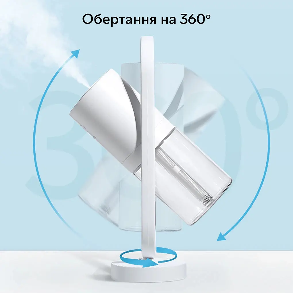 Портативний зволожувач повітря та аромадифузор Kinscoter 79 200 мл, блакитний - фото 5
