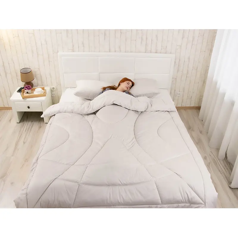 Набір ковдра з подушками Руно - Soft Pearl бежевий євро 200х220+2 шт-50х70 см теплий 300 гр/м2 (22831) - фото 6
