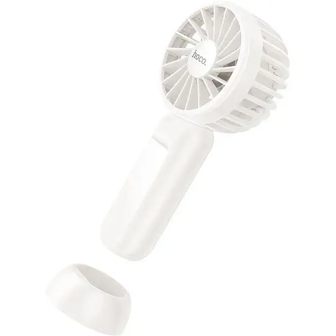 Вентилятор портативний Hoco HX60 Nimble portable handheld fan white - фото 3