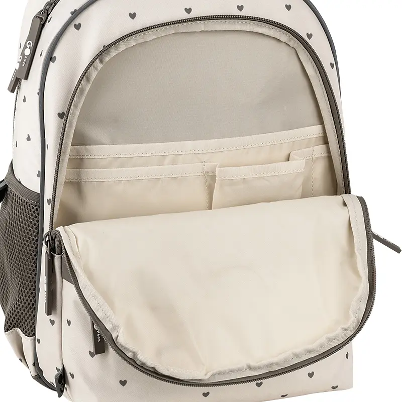 Рюкзак GoPack Education 182M Beige Polka Dots Бежевий (GO26-182M-3) - фото 10