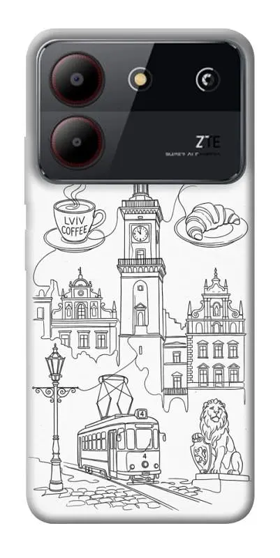 TPU чохол Demsky Lviv spirit для ZTE Blade A54 4G