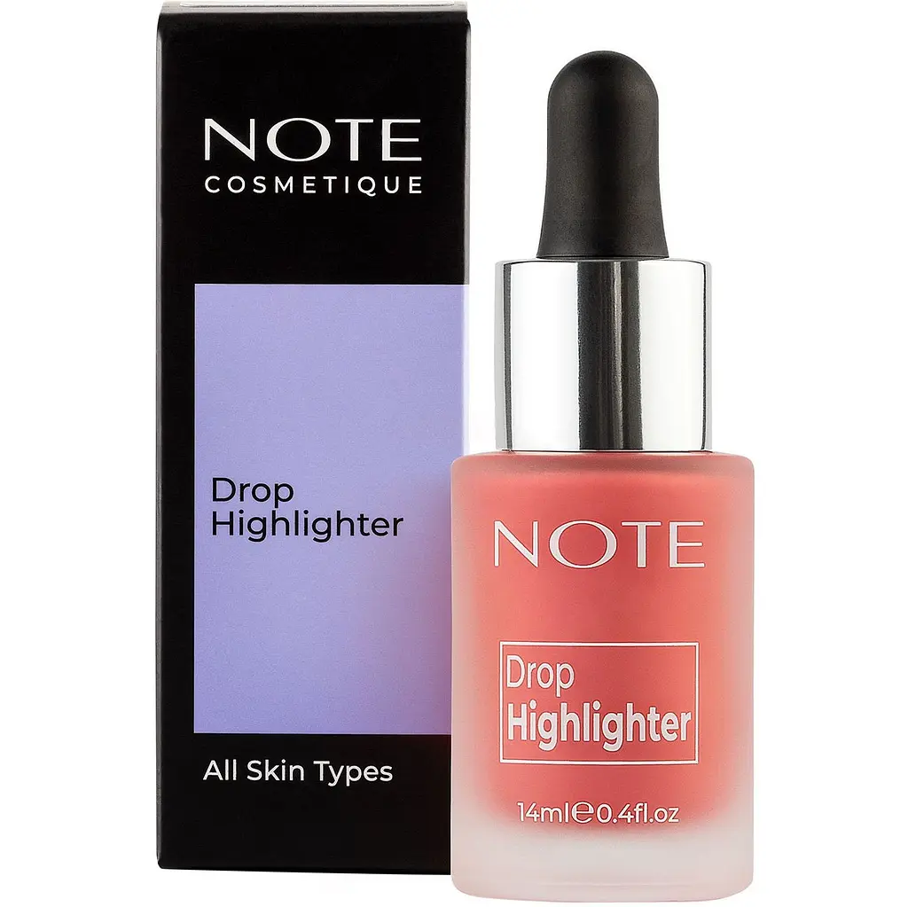 Хайлайтер Note Cosmetique Drop Highlighter №01 Pearl Rose жидкий 14 мл - фото 4