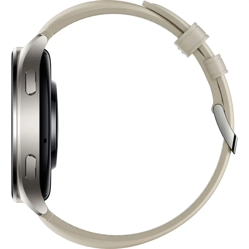 Смарт-годинник Xiaomi Watch 2 Titan BHR9306GL Gray Case White Leather Strap (1093970) - фото 6
