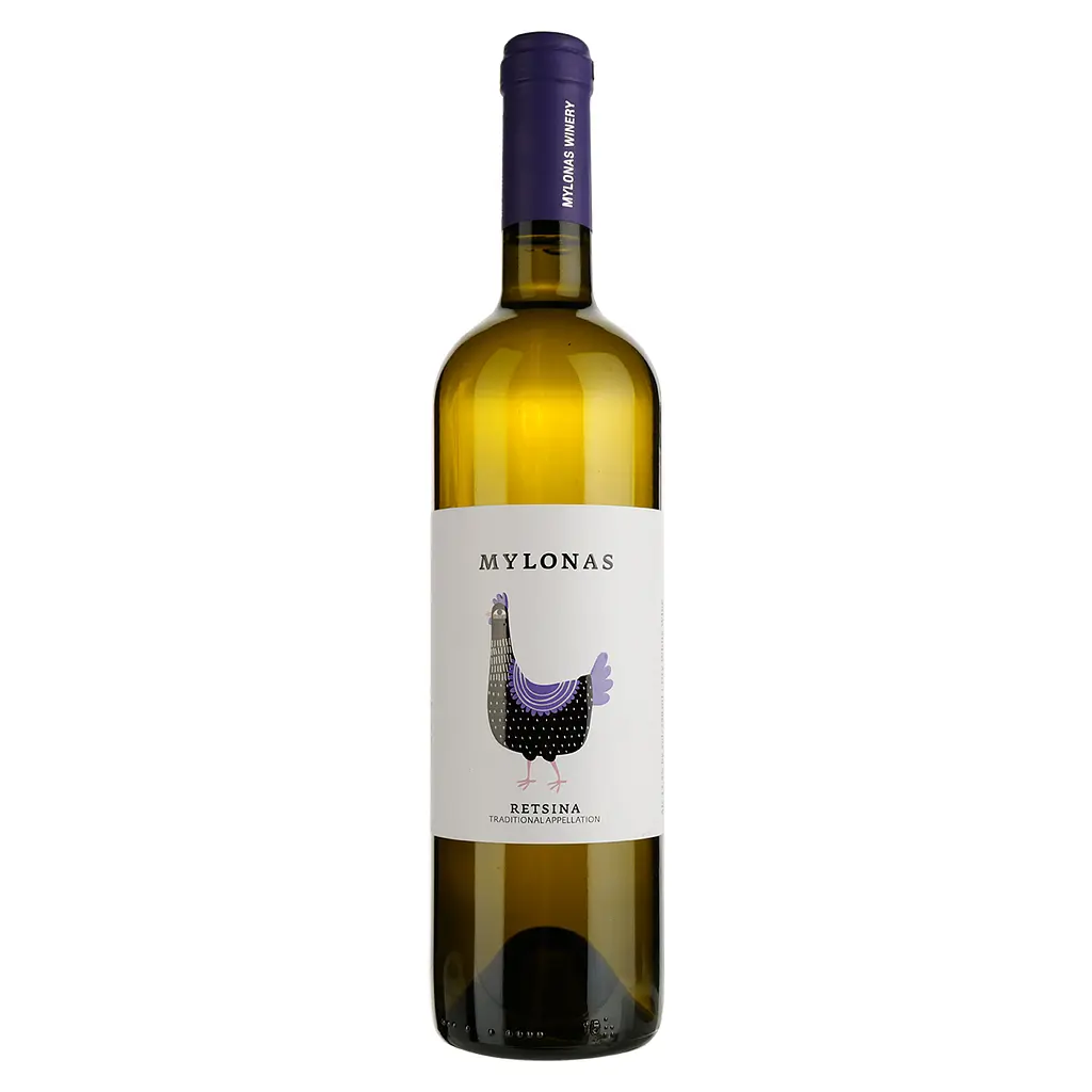 Вино Mylonas Retsina белое сухое 0.75 л - фото 2