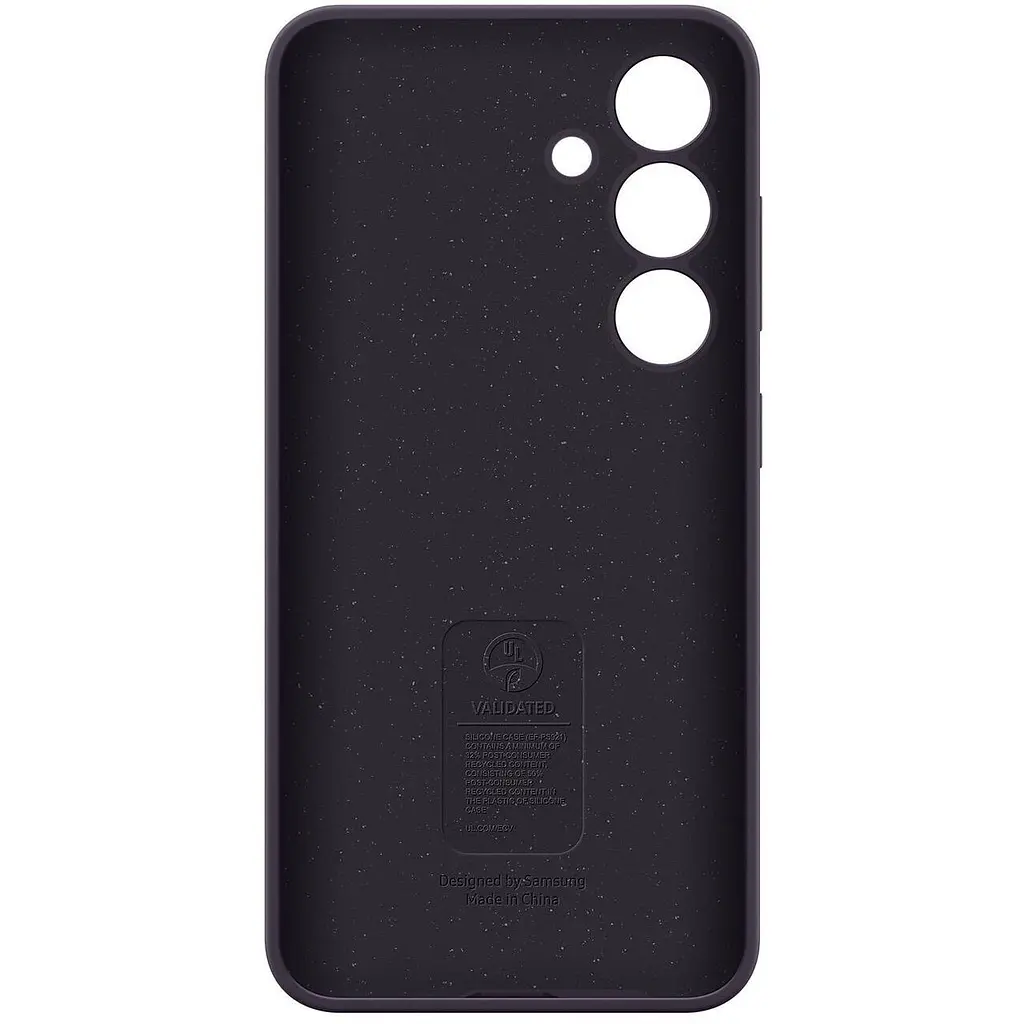Оригінальний силіконовий чохол Silicone Case для Samsung Galaxy S24 Plus (S926) EF-PS926TEEGWW Dark Violet - фото 3