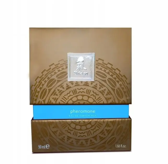 Духи с феромонами мужские Shiatsu Pheromone Fragrance men lightblue 50 ml - фото 3