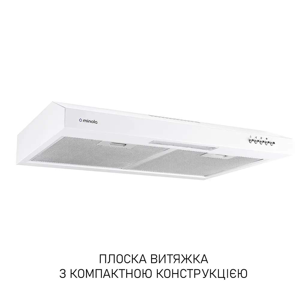 Витяжка плоска Minola HPL 612 WH - фото 2