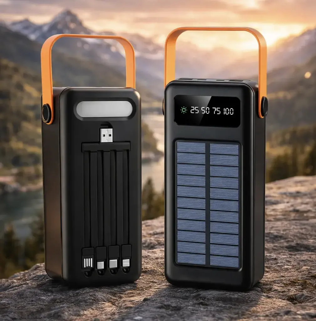 Power Bank SOLAR YM-636CX 80000 mAh з ліхтариком ∙ Портативний акумулятор YM-636C на сонячній батареї - фото 2