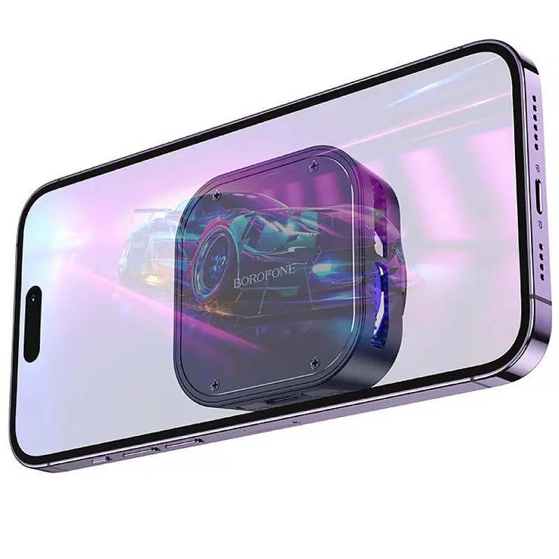Охолоджуючий кулер для мобільного телефону Borofone BG15 Travel magnetic Black - фото 2