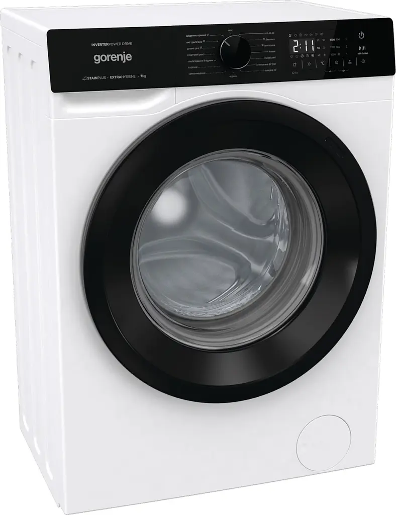 Пральна машина Gorenje фронтальна 7 кг 1400 A+++ 47 см дисплей пар інвертор білий - фото 5