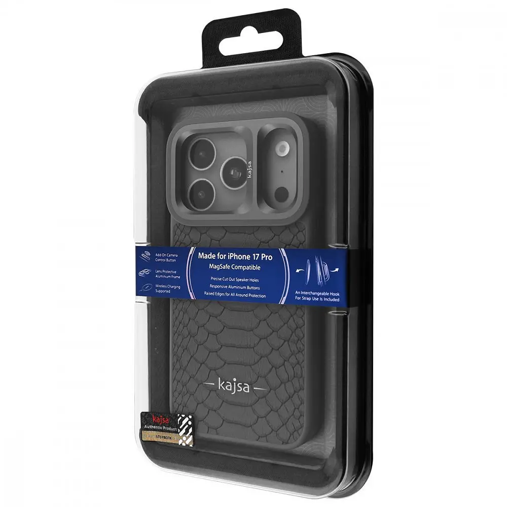 Чохол Kajsa Snake Pattern with Magnetic Ring iPhone 17 Pro в асортименті - фото 2