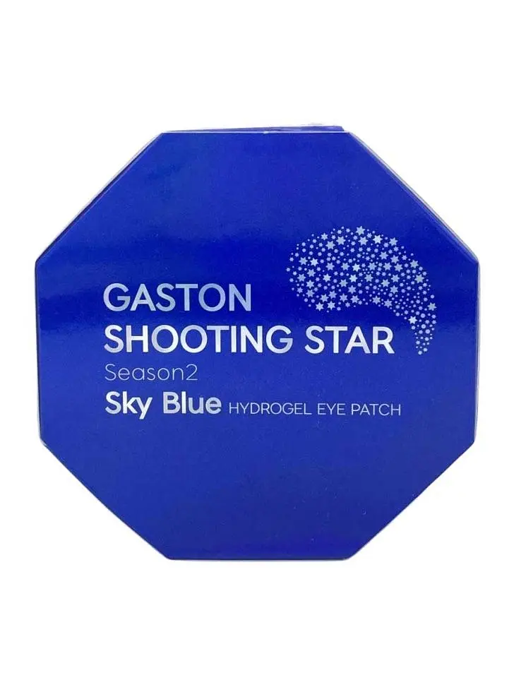 Небесно-голубые гидрогелевые патчи для глаз Shooting star season2 sky blue eye patch Gaston 60 шт - фото 3