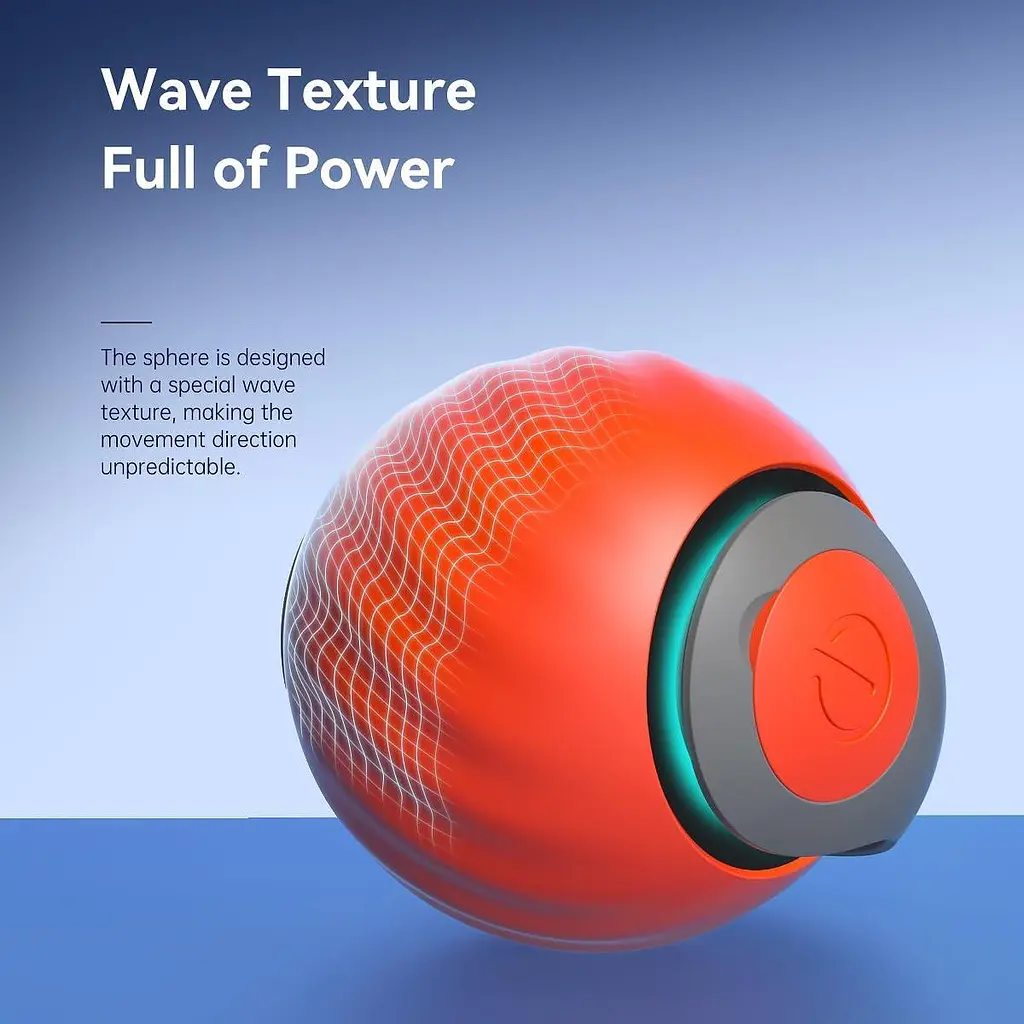 Перезаряжаемая интерактивная кошачья игрушка синего цвета Speedy Sprint Ball Toy для Cat Type-C - фото 8