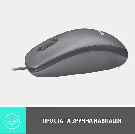 Компьютерная мышь Logitech Mouse M100 Black 910-006652 teh0022131 - фото 5