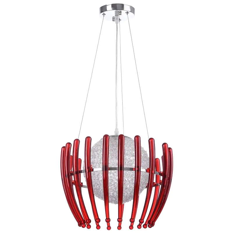 Люстра подвесная Brille в спальню E27 60W CH RD (BR-01 322S/1) - фото 1