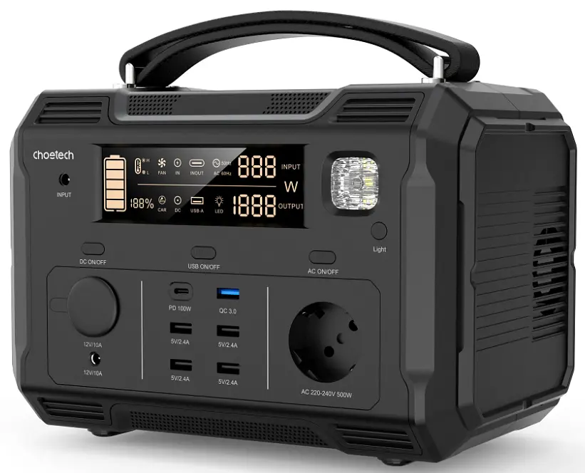 Зарядная станция Choetech BS004 500W [78267] - фото 2