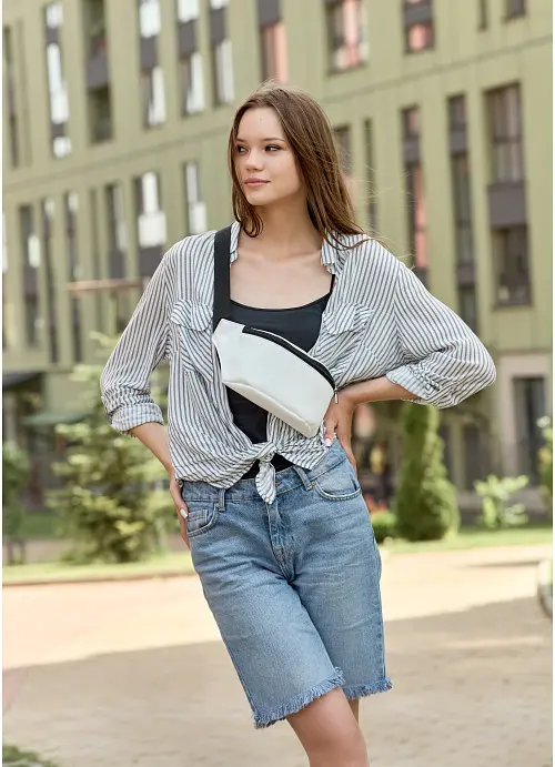Жіноча сумка на пояс (бананка) Sambag 22х12х4 см sum0011047 - фото 6