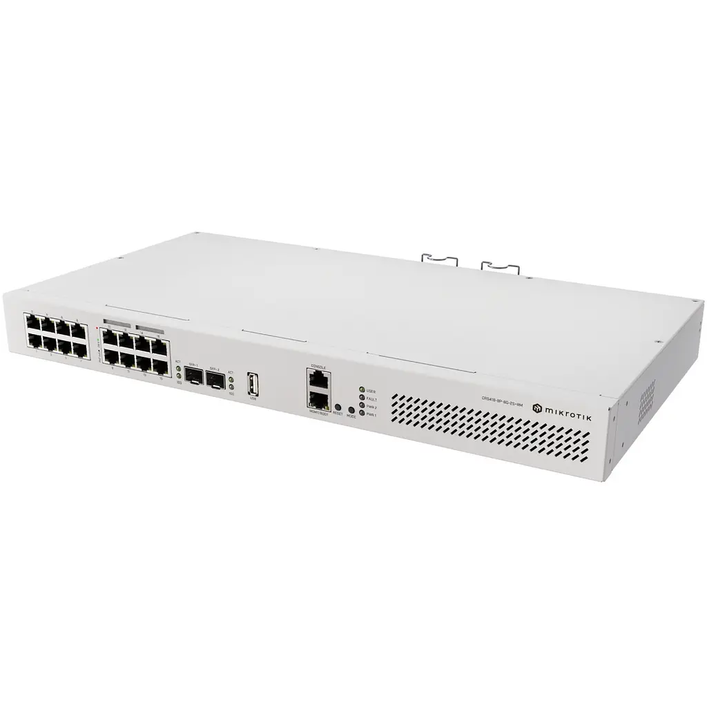 Комутатор Mikrotik CRS418-8P-8G-2S+RM - фото 2