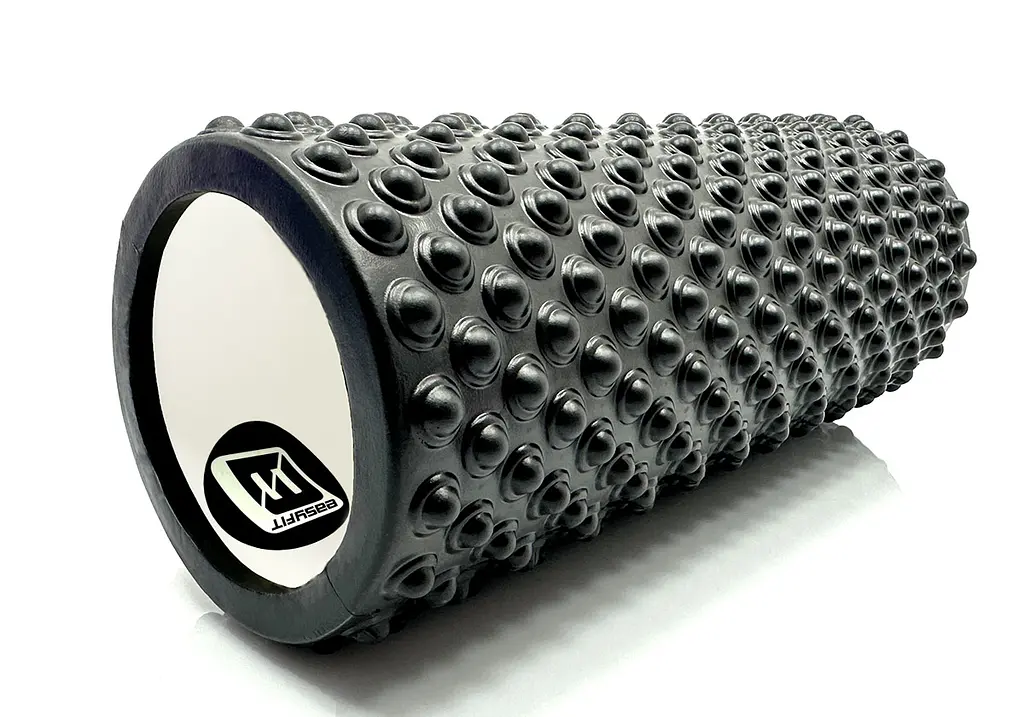 Масажний ролик EasyFit Grid Roller Light 33 см Чорний - фото 3