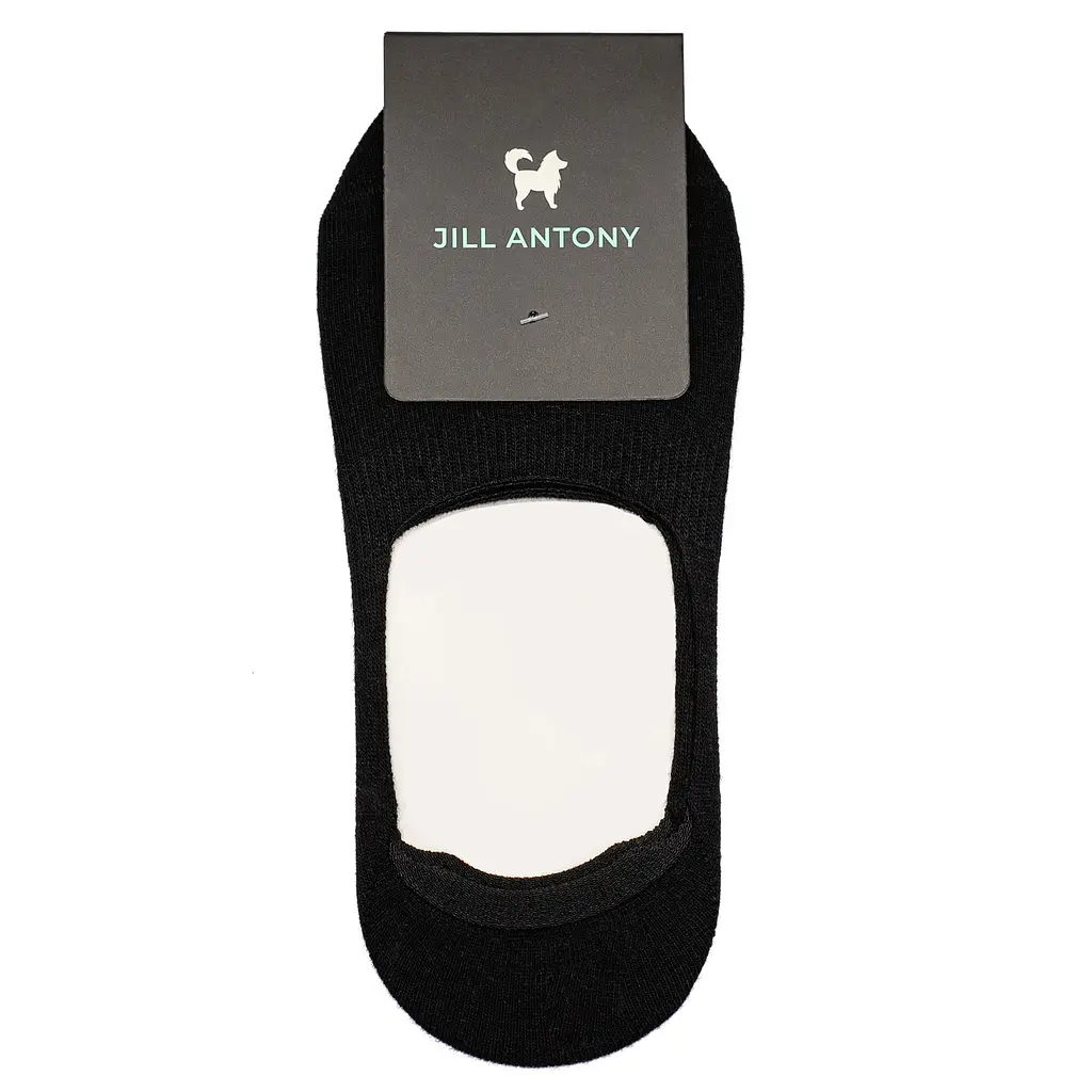 Безшовні дихаючі сліди з силіконом ORGANIC cotton JILL ANTONY 38-40 women's арт. 31001 38-40, Бамбук, Чорний - фото 3