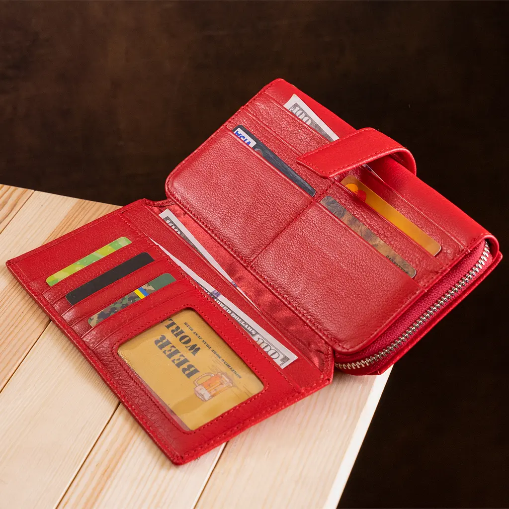 Женский кожаный кошелек (ST228) ST Leather 10.5х20х3.5 см acs0015528 - фото 8