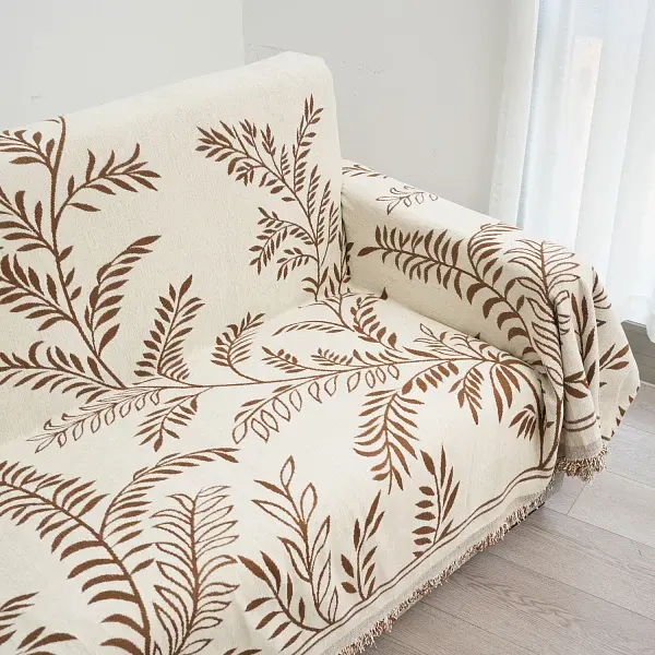 Накидка-покривало Love You шенілова 180x180 см бежева (8703) - фото 2