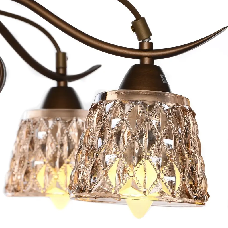 Люстра потолочная Brille классическая E14 40W BR (LK-269C/5) - фото 5