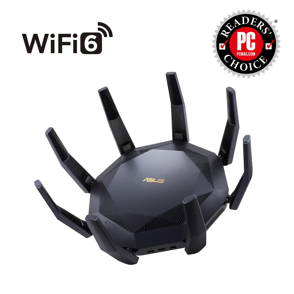 Маршрутизатор RT-AX89X AX6000, 8xGE LAN, 1xGE WAN, 1x10GE, 1xSFP+, 2xUSB3.1, MESH Asus teh0017178 - фото 8