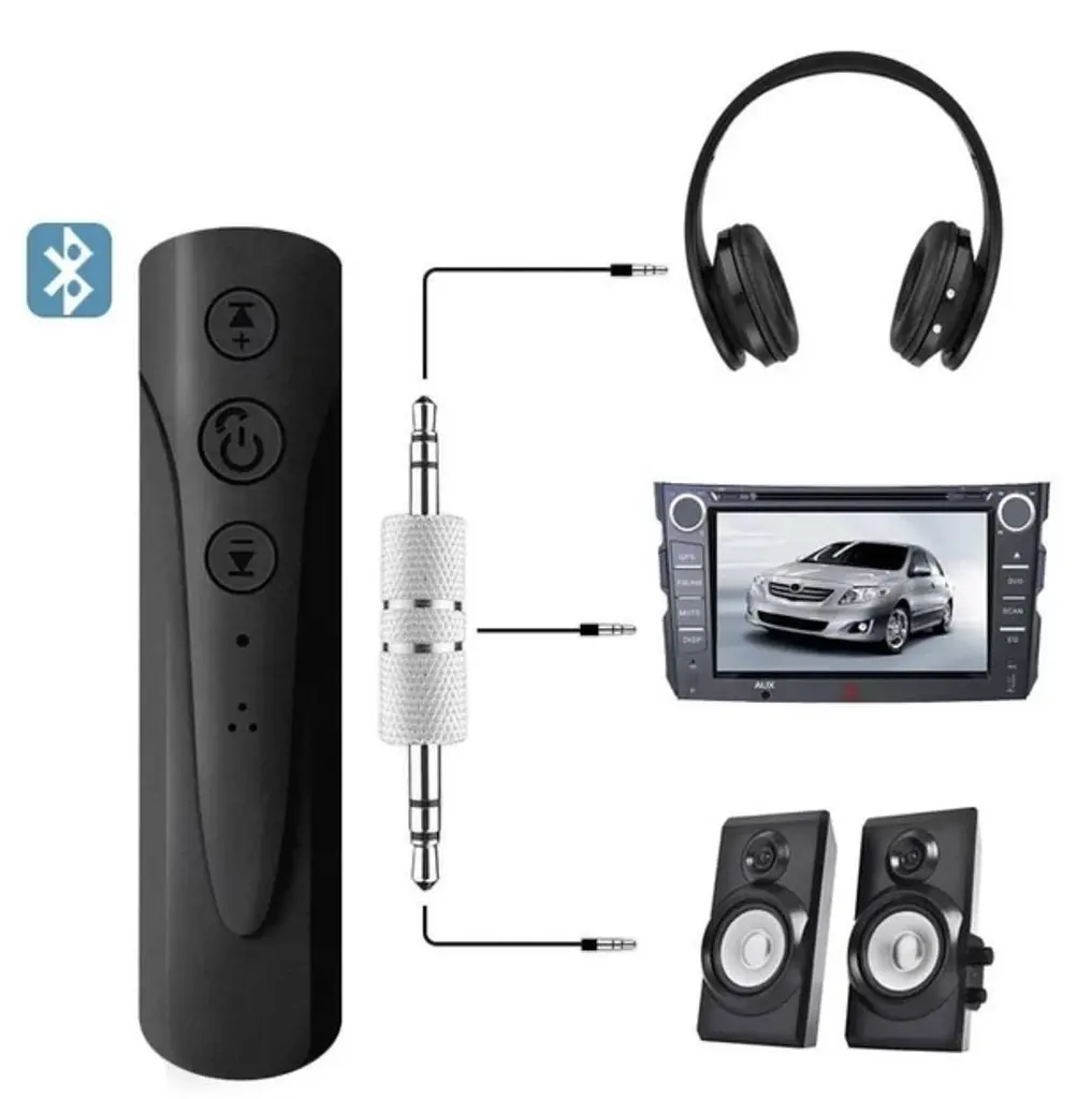 Bluetooth адаптер для навушників No Brand AutoSabb Bluetooth 4.1 аудіо AUX 3.5 мм jack - фото 2