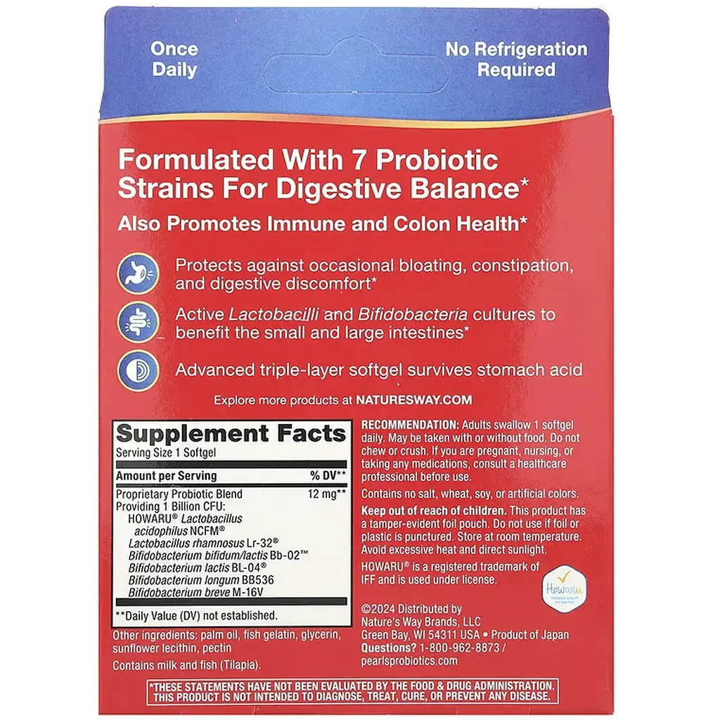 Комплекс пробіотиків Nature's Way Pearls Complete Probiotic 30 м'яких капсул - фото 2