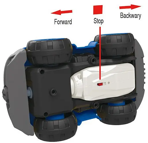Конструктор DIY Spatial Creativity Полицейская машина с электродвигателем LM8021-DZ-1, синий (CJ-1365063) - фото 3