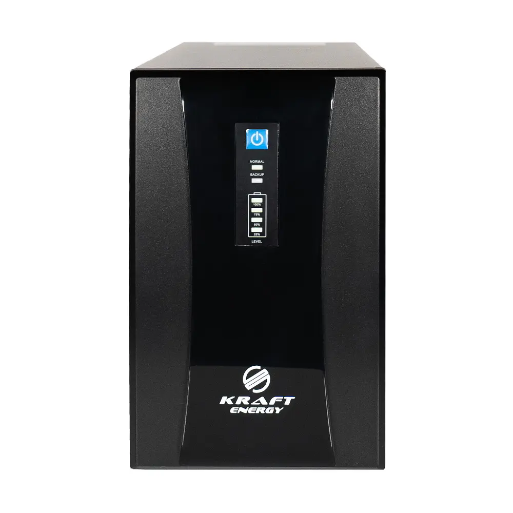 Джерело безперебійного живлення KRF-1200VA/720W(LED) UPS Kraft (42-00005) - фото 2