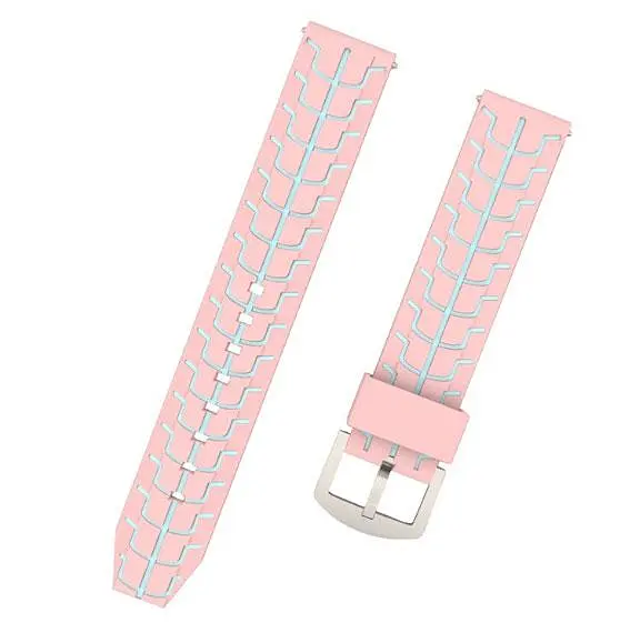 Силиконовый ремешок Primo Splint для часов Samsung Gear S3 Classic SM-R770/Frontier RM-760 Pink Grey - фото 4