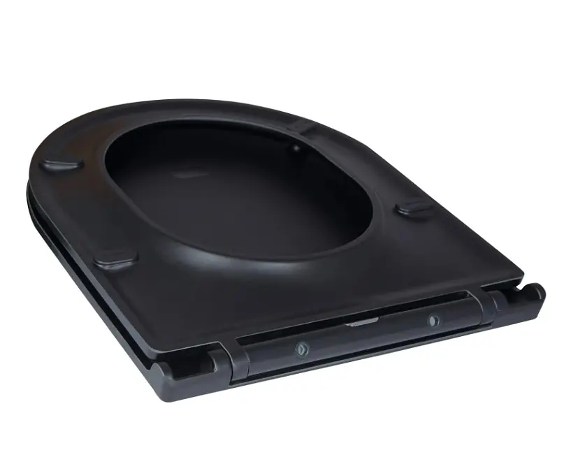 Сидіння для унітазу Qtap Robin Matt Black з мікроліфтом Slim Duroplast, Quick Release QT99HY2411MB - фото 3