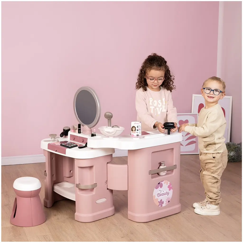 Ігровий набір Smoby Toys Б'юті салон. Стиліст з набором косметики, звуковими та світловими ефектами (7600320256) - фото 5