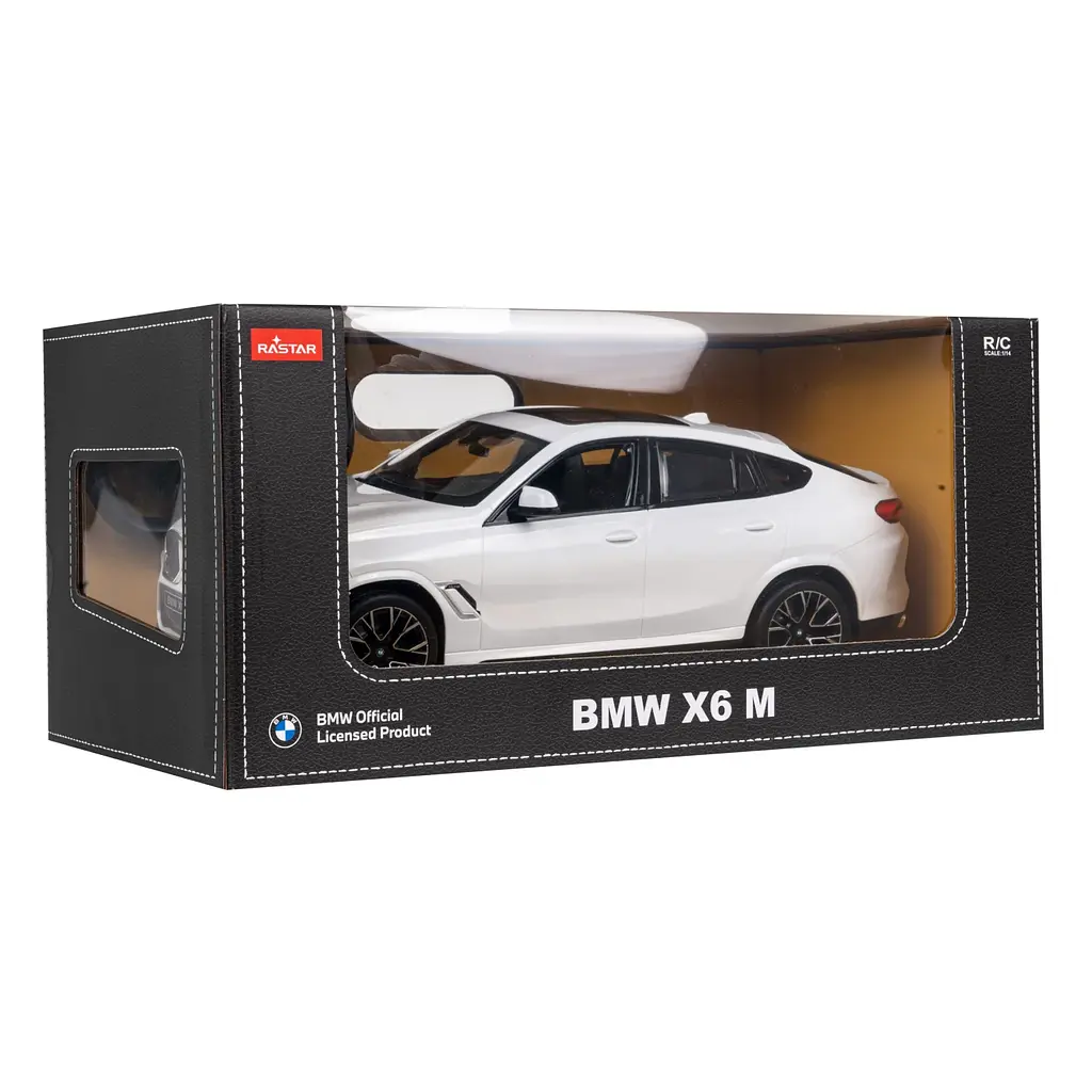 Машинка RASTAR BMW X6 M на дистанційному керуванні + пульт 2,4 ГГц 1:14 білий 99200 - фото 7